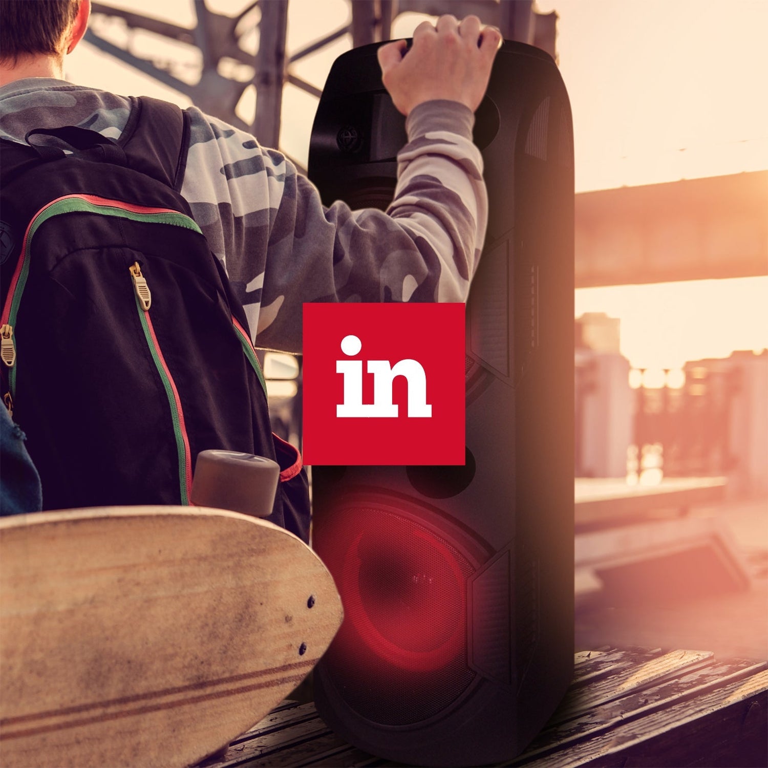 A sound tower that rocks on its own and even better with company.