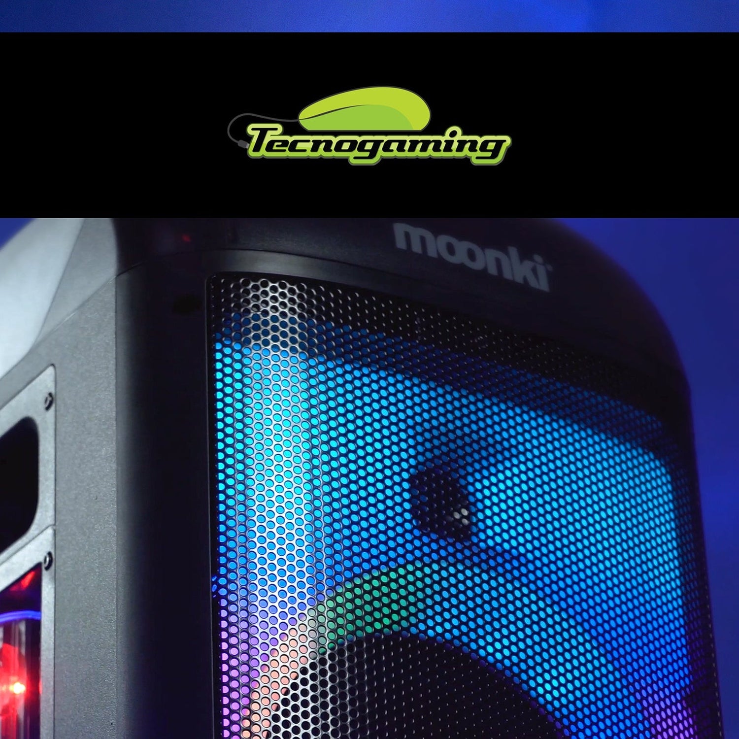 The Moonki Sound Party Speaker has a maximum sound power of 1800W.